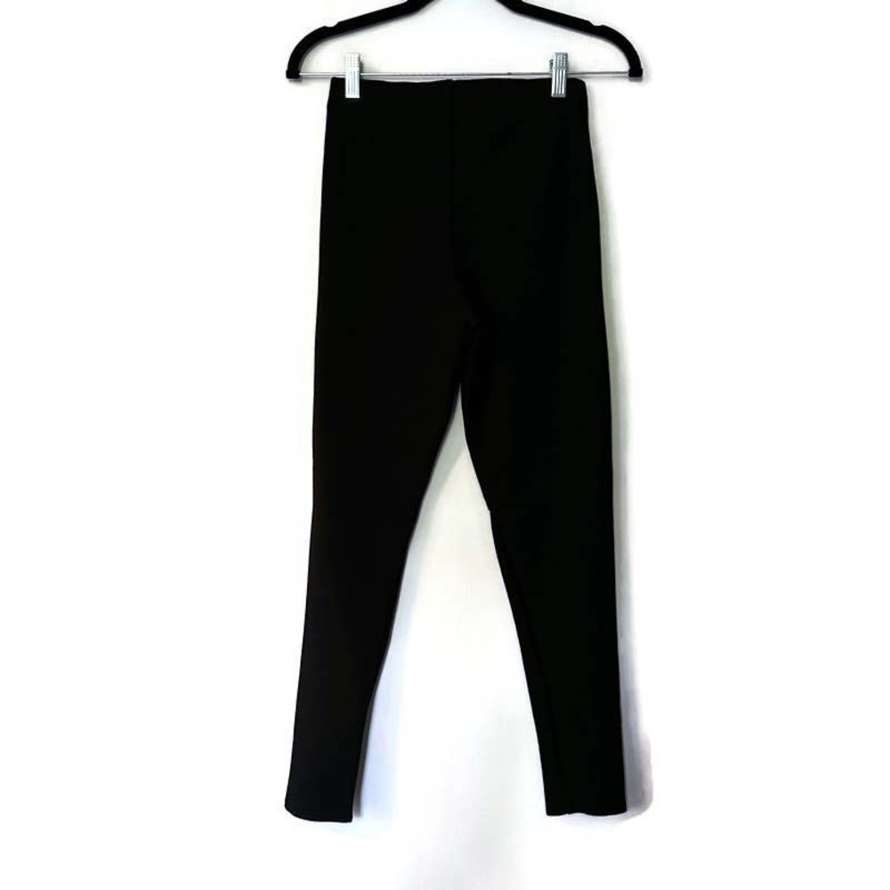 BlackMilk Slit Knee Black Leggings, Size Small